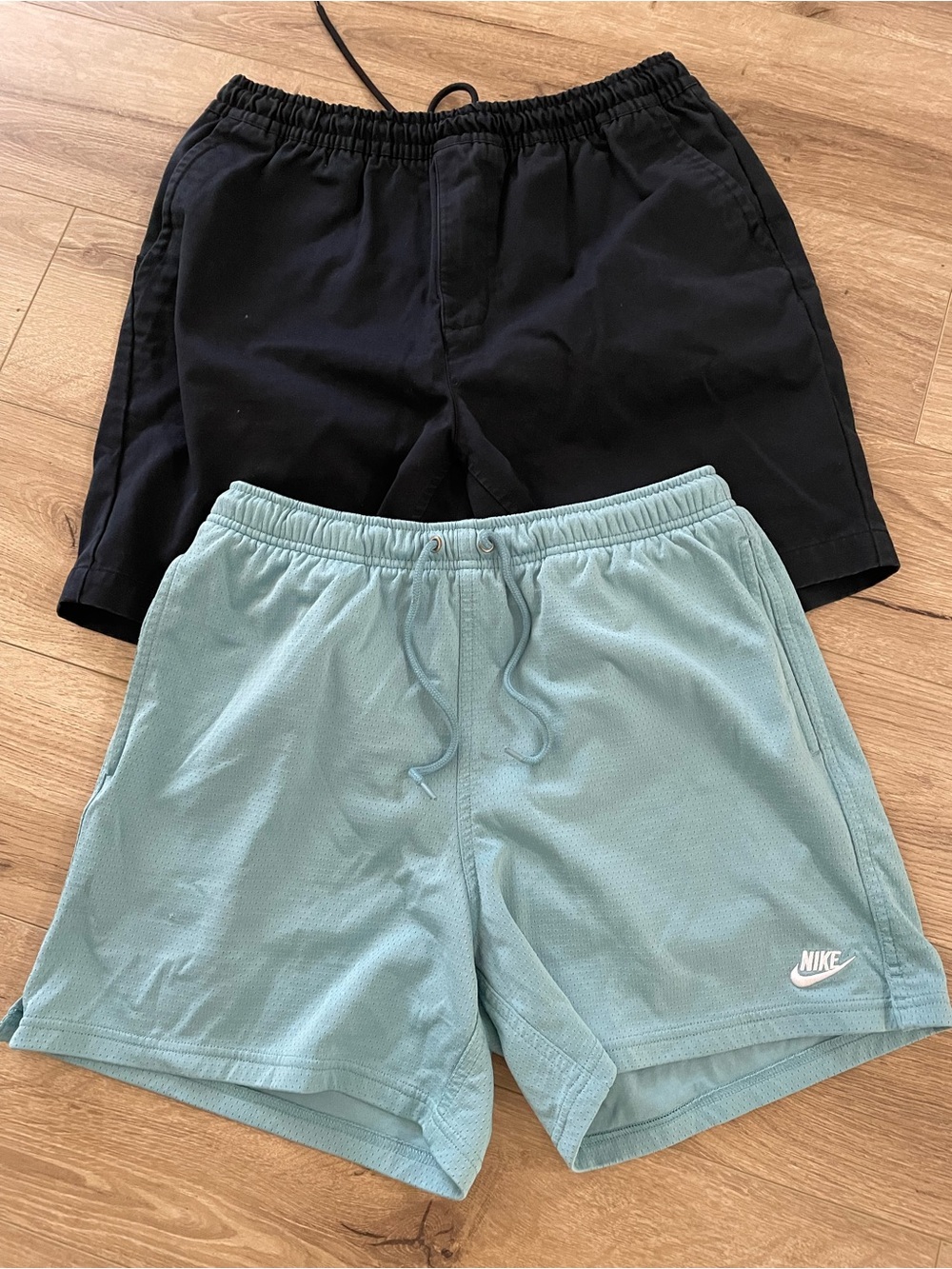 Bundle pair lot two Nike and Nike SB shorts both M recent stretch mesh good